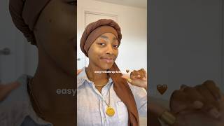 easy headwrap tutorial headwrap shorts tiktok [upl. by Aslehc338]