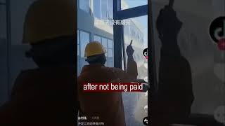 Chinese builders destroy a new house in revenge [upl. by Beckerman]