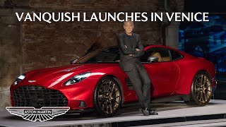 Aston Martin Vanquish launched at stunning world premiere in Venice [upl. by Wilek585]