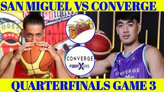 PBA LIVE  SAN MIGUEL vs CONVERGE I LIVE SCORES amp PLAYERS STATISTICS [upl. by Duncan]