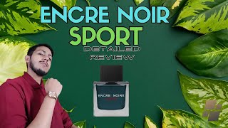 Encre Noir Sport Lalique Detailed Review UrduHindi [upl. by Janifer]