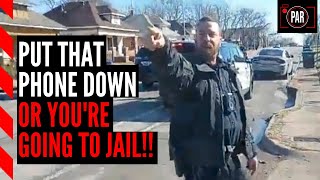 Police tried to stop a copwatcher from filming them this is what happened when he pushed back [upl. by Messing]