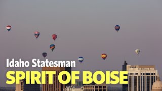 Watch Hot Air Balloons Fly Over Boise [upl. by Sivart]