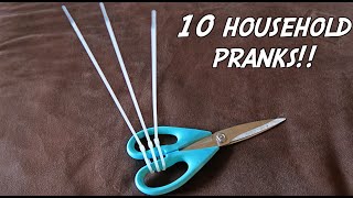 10 HOUSEHOLD PRANKS  HOW TO PRANK [upl. by Roede]