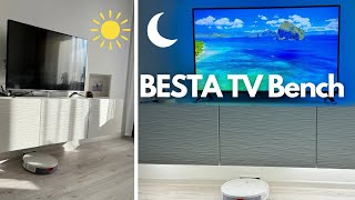 IKEA Besta TV Bench with 3 doors LAXVIKEN [upl. by Nnaeirual781]