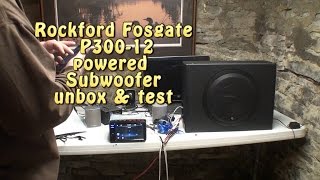 Rockford Fosgate P30012 powered subwoofer UNBOX amp TEST [upl. by Maximilian769]