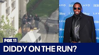 Where is Diddy Agents raid Sean Combs homes [upl. by Adleme922]