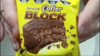 ALFAJOR TRIPLE COFLER BLOCK ARCOR  BAGLEY [upl. by Melodee]