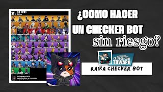 Cómo realizar un checker mi de cuenta de fortnite seguro  RAIKA CHECKER BOT FORTNITE [upl. by Clari]