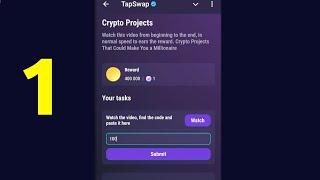 Crypto Projects  Tapswap Code [upl. by Nebe]