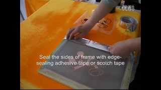 how to make silk screen printing platepart 2 [upl. by Hamo]