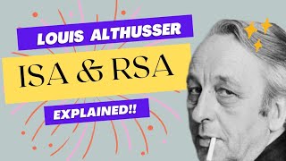 What is ISA and RSA Ideology and Ideological State Apparatuses  Louis Althusser [upl. by Rotceh]