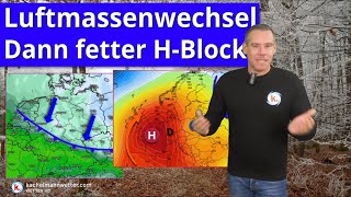 Luftmassenwechsel mit Nachtfrost  dann fetter HochdruckBlock [upl. by Glynias]