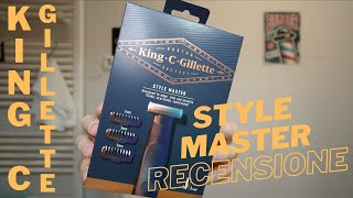 King C Gillette Style Master  Recensione del regolabarba made by Braun  Rasatura moderna [upl. by Mauro]