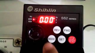 Setting inverter shihlin [upl. by Esimorp]