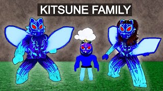 Adopted by a KITSUNE FAMILY in Blox Fruits [upl. by Consolata434]