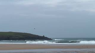 Harlyn Bay Start the Week Surf Report at 740 am on Monday 22nd January 2024 [upl. by Htenay]