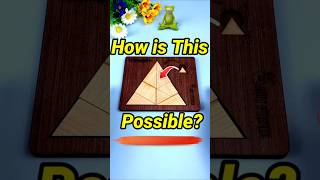 How to Fit small triangle in frame mini wood toywood working art skillshand craft ideas shorts [upl. by Yddur]