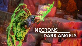 Necrons vs Dark Angels  10th Edition Warhammer 40k Battle Report warhammer40k [upl. by Eslehc]