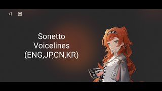 Reverse 1999 Voice lines  Sonetto 100 ENGJPCNKR reverse1999 [upl. by Roseanne170]