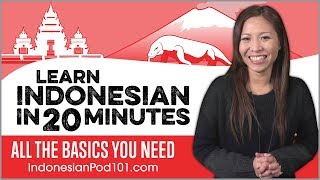 Learn Indonesian in 20 Minutes  ALL the Basics You Need [upl. by Rainwater]