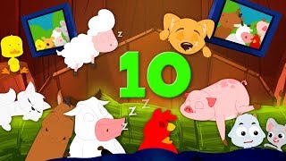 Ten In The Bed Nursery Rhymes Songs For Kids Baby Rhymes Oh My Genius [upl. by Ellerehs]