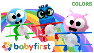 Learning Colors amp Fruits w GooGoo Gaga amp Color Crew  Coloring Airplanes for Kids  BabyFirst TV [upl. by Gilder960]