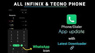 PhoneDialer app update for all InfinixTecno with latest downloader link🔗 [upl. by Eseerehs]