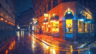 London Rain Walk at Night  Mayfair amp Marylebone  4K Ambient Umbrella Rain Sounds [upl. by Zetta]