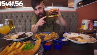 THE WETHERSPOONS 10000 CALORIE CHEAT MEAL CHALLENGE  BeardMeatsFood [upl. by Barnum722]