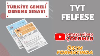 TYT felsefe Denemeleri 12 [upl. by Aiceled]