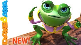 👍 Five Little Speckled Frogs  Nursery Rhymes from Dave and Ava 👍 [upl. by Rubel]