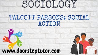 Talcott Parsons Social Action  Elements amp Types Egoalter AGIL Model  Sociology [upl. by Mays961]