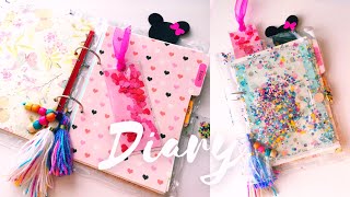 DIARY DECORATION IDEAS Diary tutorials DIY Fancy Diary How to make Diary Handmade Personal Diary [upl. by Ahsimrac]