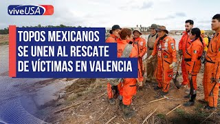 Topos MEXICANOS se unen al RESCATE de víctimas en Valencia [upl. by Aeynod]