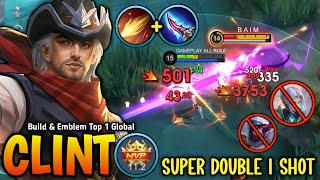 Clint New OP Build with Flameshot Super Double Damage NEW META  Build Top 1 Global Clint [upl. by Gnues273]