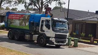 Cleanaway Official truck and Casey Garbage on GardenWaste [upl. by Mundford]