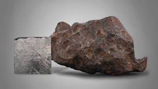 Gibeon Meteorite and Slab  MS Rau [upl. by Retxab]