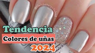 Colores de Uñas de Moda  Colores en tendencia 2024 [upl. by Enimassej]