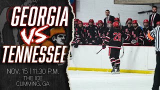 UGA Hockey vs Tennessee Ice Vols  D3 Ice Dawgs Hockey 111524 [upl. by Klemens]