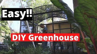 DIY Greenhouse  Easy Shadehouse [upl. by Yerocal]