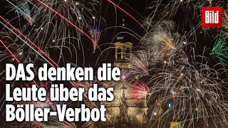 Das halten die Menschen vom BöllerVerbot an Silvester [upl. by Elnukeda]