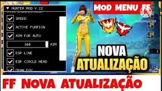 🔰 MOD MENU FREE FIRE ATUALIZADO HUNTER MOD V22 GRÁTIS HOJE 🔰 MOD MENU FF HUNTER MOD V22 AIMKILL 2024 [upl. by Refitsirhc]