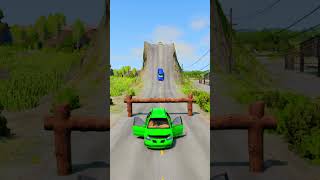 Super Cars Vs Extreme Log Trap Crash  BeamNGDrive shorts gaming beamngdrive [upl. by Zora750]