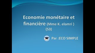 Économie Monétaire et Financière  Ep 1  S3  Définition formes fonctions de la monnaie [upl. by Enomar]