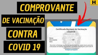 Como ver COMPROVANTECERTIFICADO de VACINAÇÃO da COVID 19 [upl. by Hallam871]