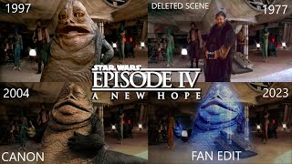 Jabbas First Scene  1977  2023  A New Hope Comparison [upl. by Haman585]