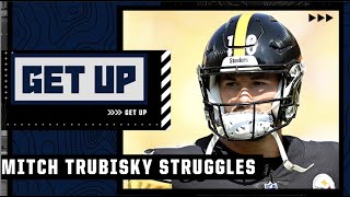 What happens if Mitch Trubisky struggles again vs Browns  Get Up [upl. by Ardnikat]