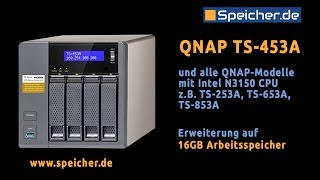 16GB Arbeitsspeicher für QNAP TS435A TS253 TS653 TS853 [upl. by Navi448]