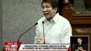 Fariñas asks court to strike off record Santiagos statement referring to prosecution as gago [upl. by Westfahl]